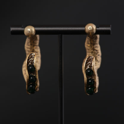 Vintage Agate Classic Stone Inlay Earrings Gift Jewelry