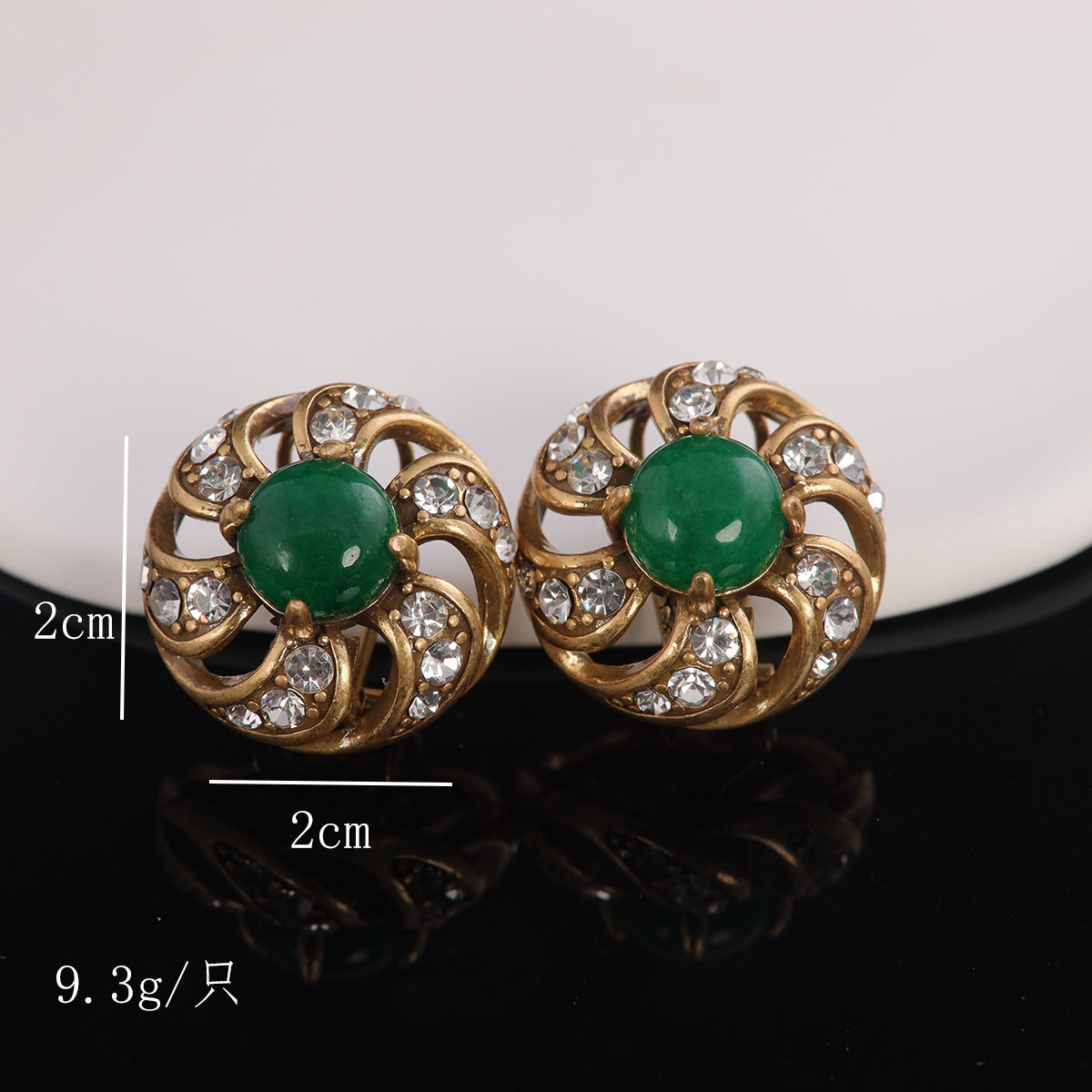Vintage Agate Luxury Handcrafted Earrings for Women