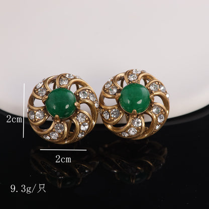 Vintage Agate Luxury Handcrafted Earrings for Women