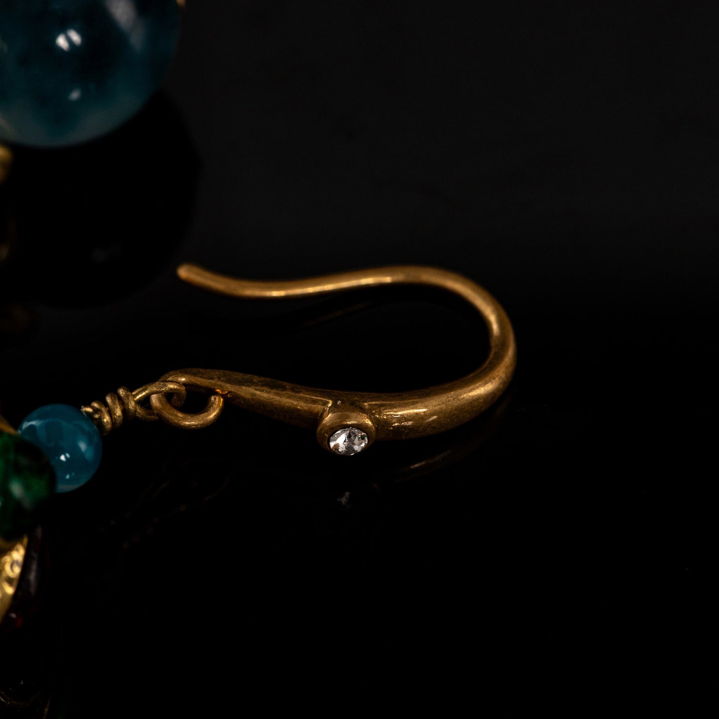 Vintage Jade Luxury Elegant Earrings Timeless Style