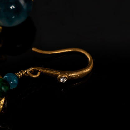 Vintage Jade Luxury Elegant Earrings Timeless Style