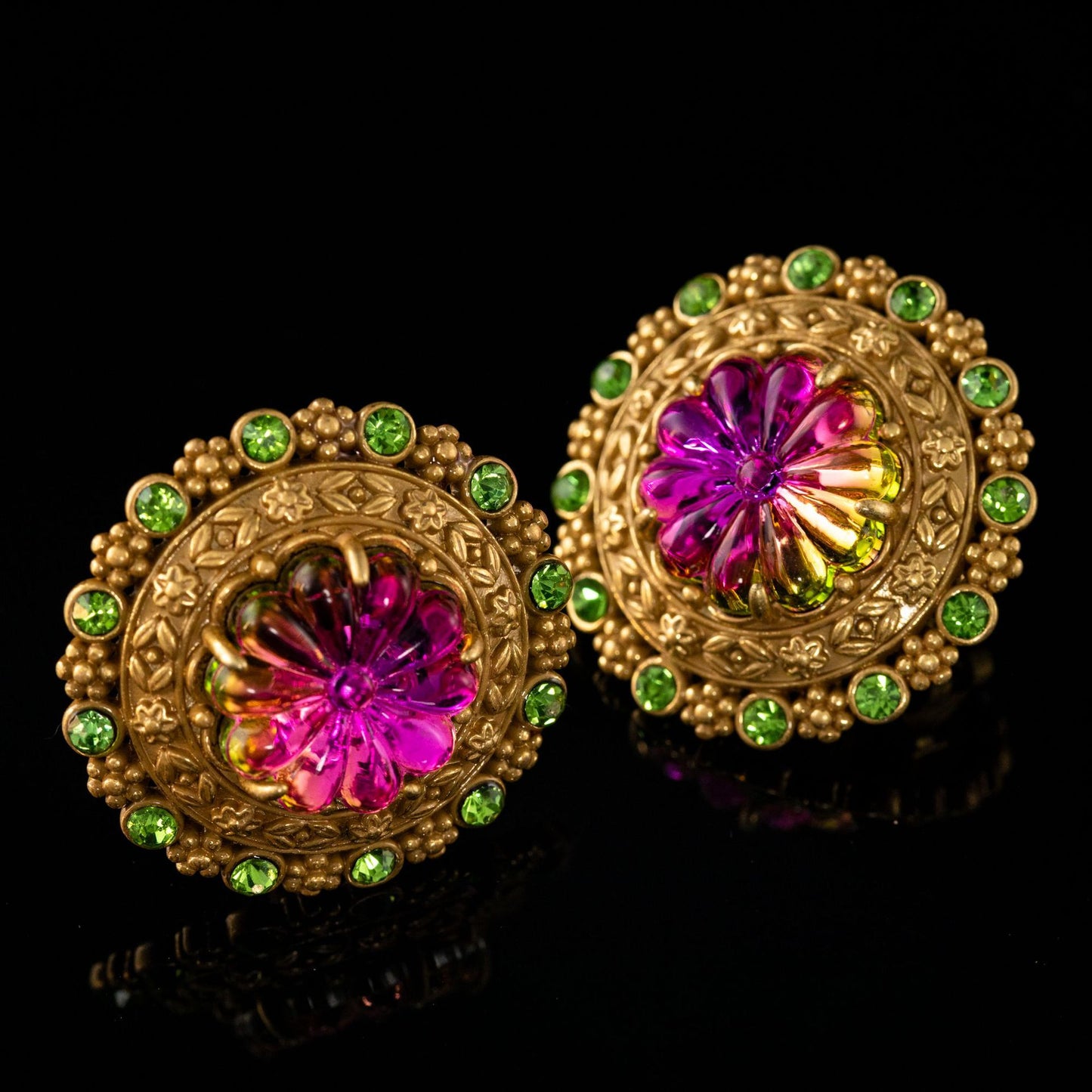 Vintage Statement Luxury Statement Earrings Handcrafted Design