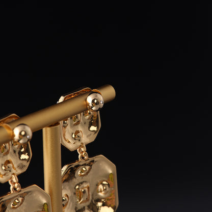 Vintage Enamel Statement Refined Earrings Timeless Style