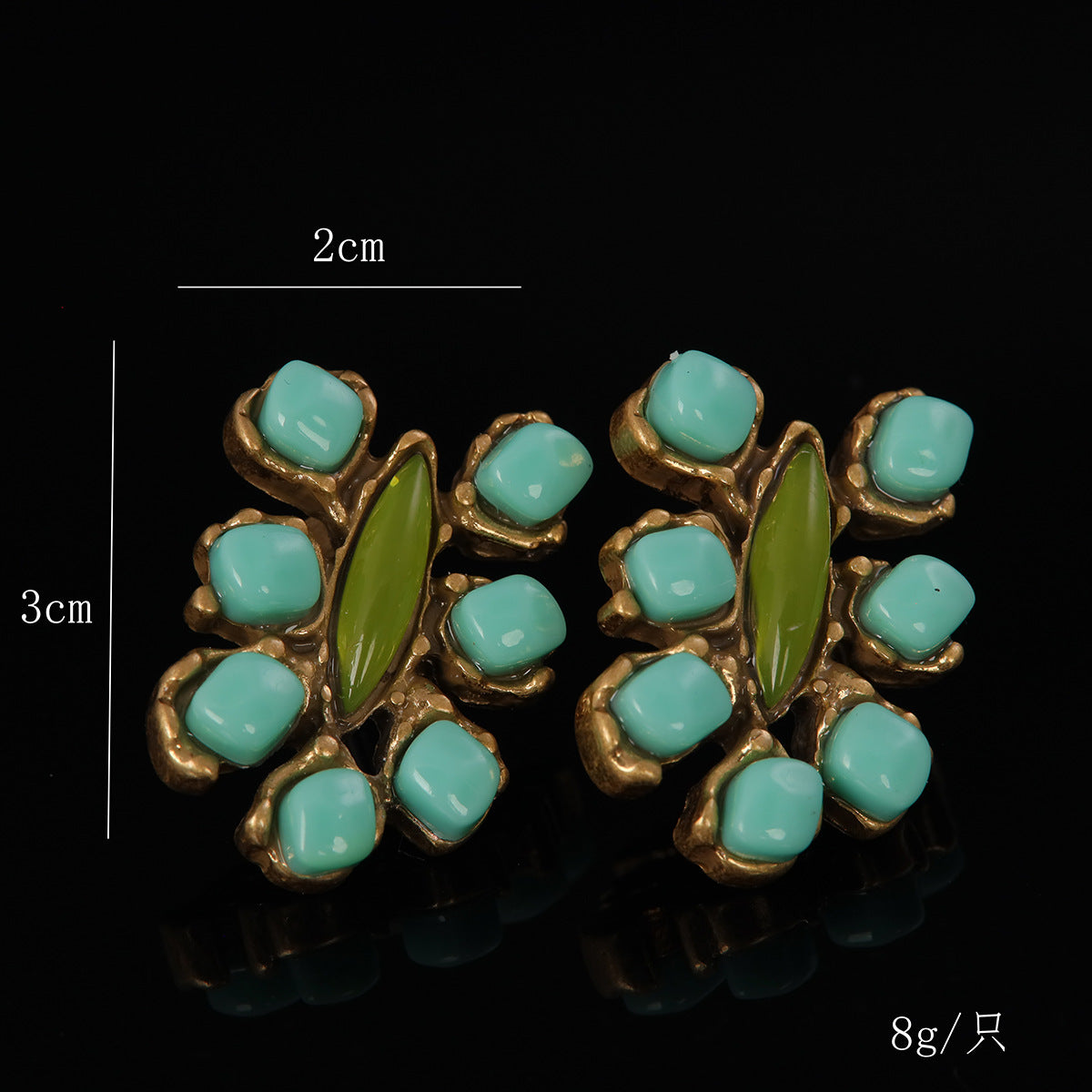 Vintage Leaf Artisan Chic Earrings Gift Jewelry
