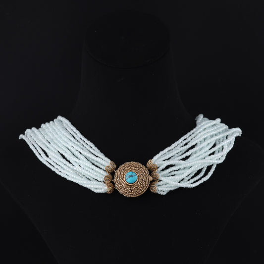 Vintage Geometric Refined Timeless Necklace Handcrafted Design