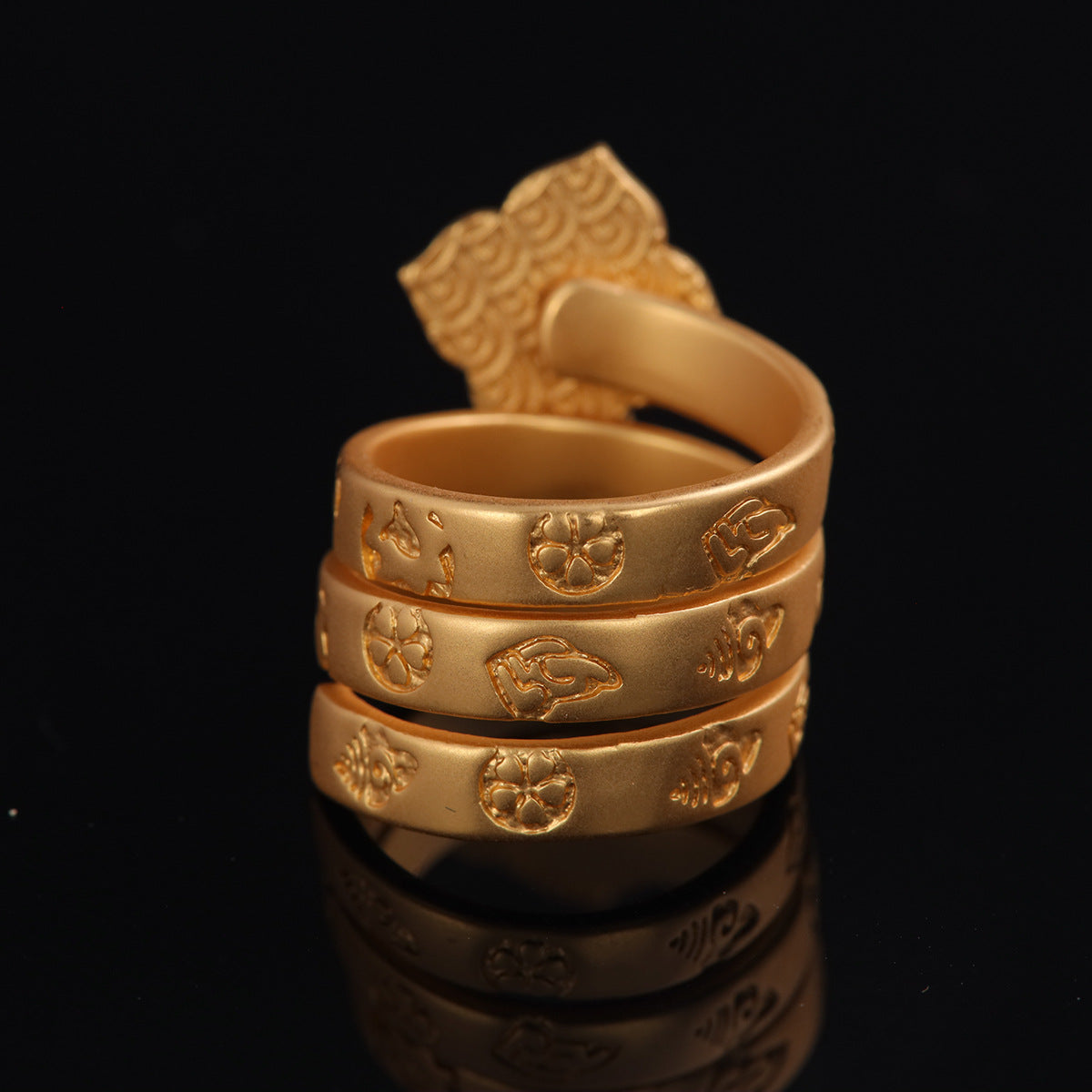 Vintage Geometric Elegant Minimalist Open Ring