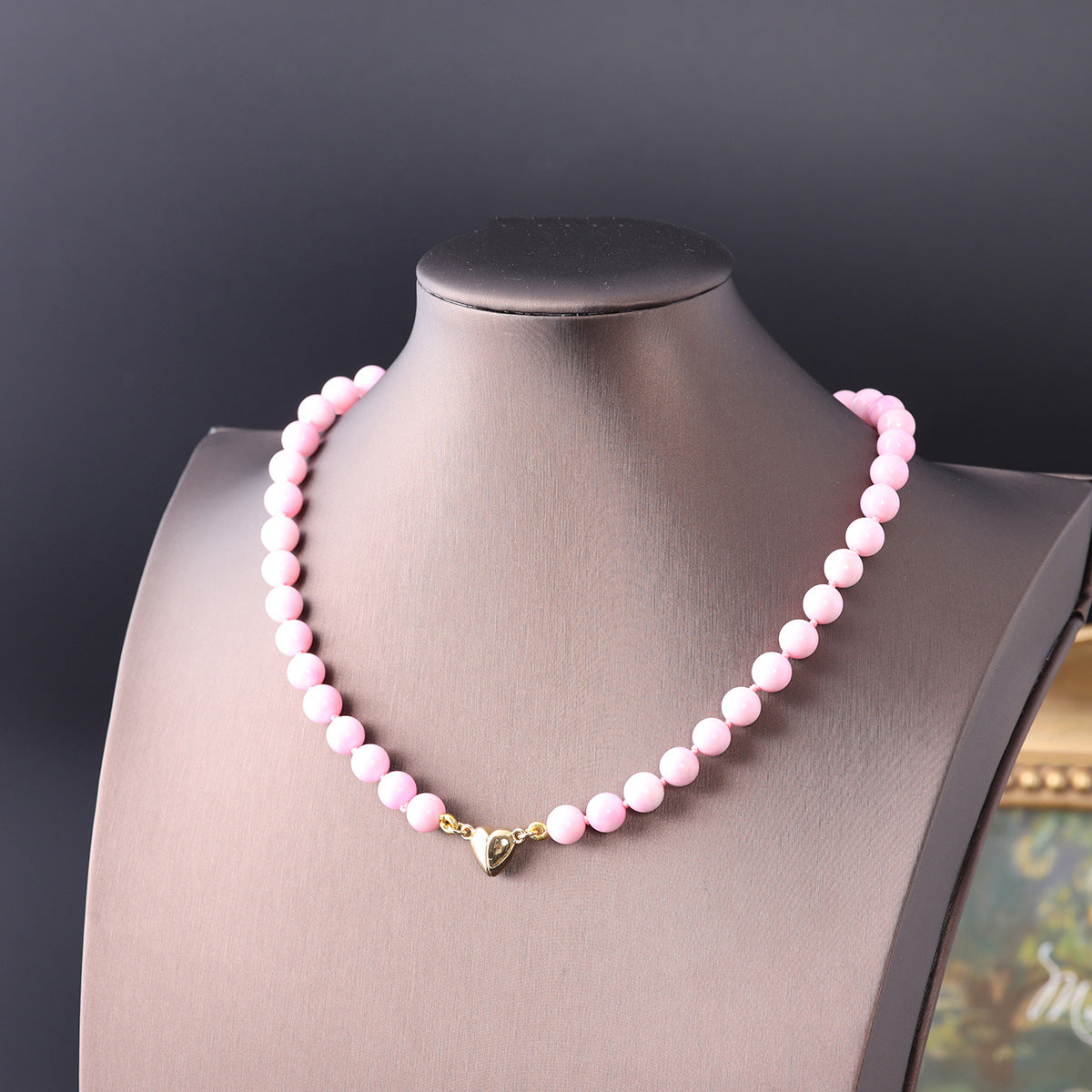 Vintage Shell Geometric Statement Necklace Gift Jewelry