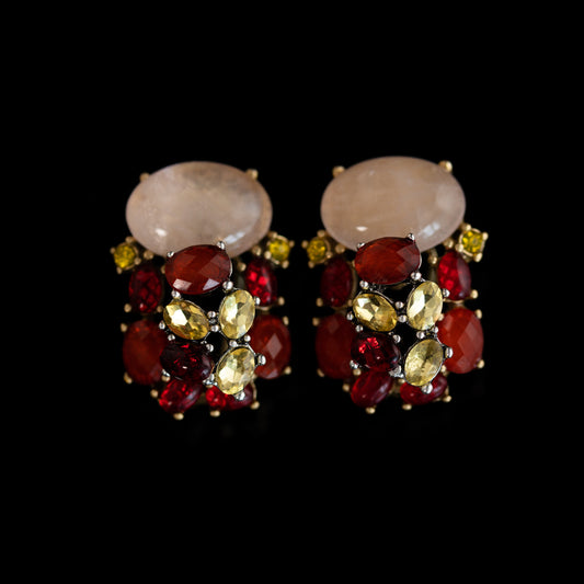 Vintage Agate Elegant Handcrafted Earrings Timeless Style