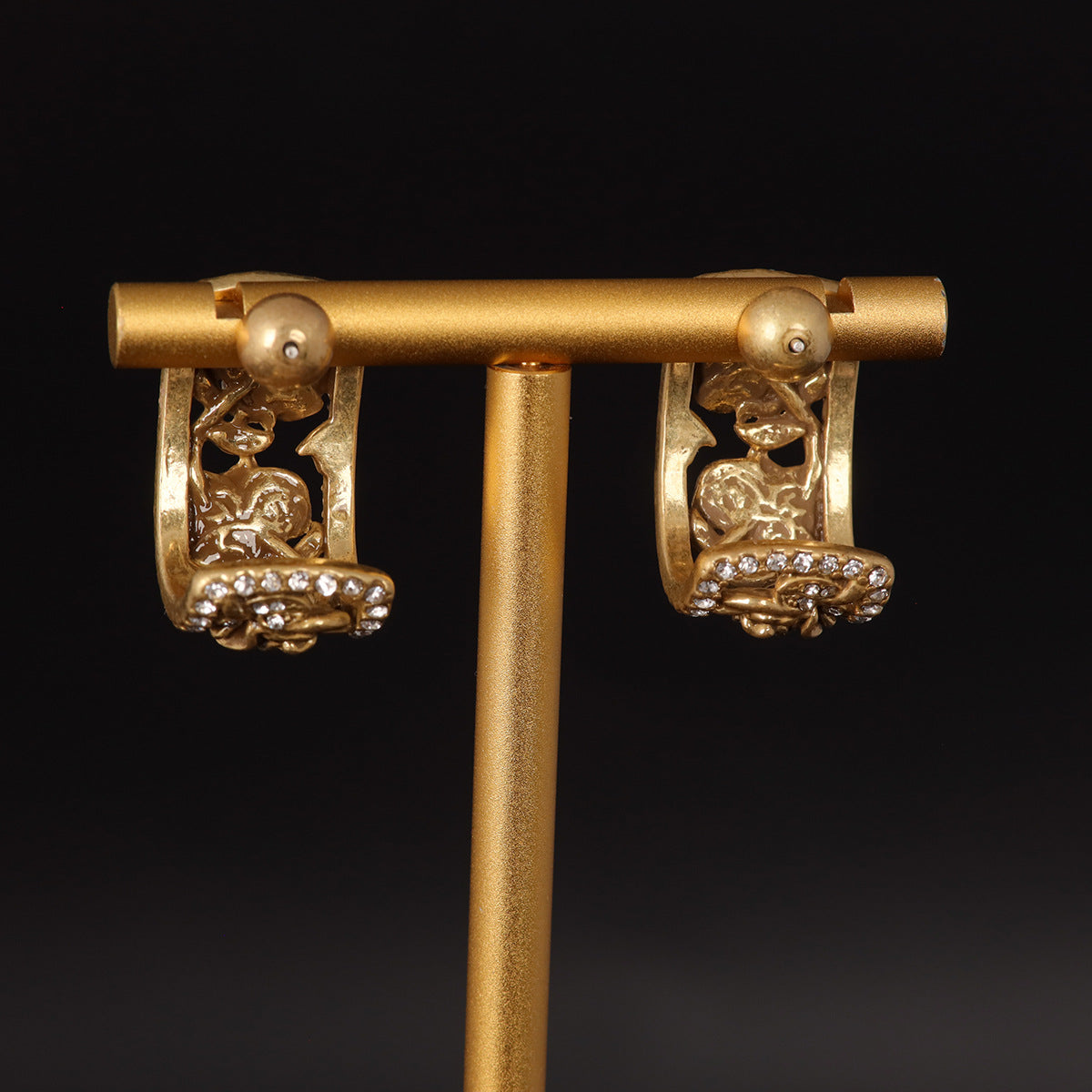 Vintage Floral Timeless Artisan Earrings for Women