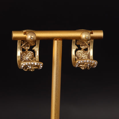 Vintage Floral Timeless Artisan Earrings for Women