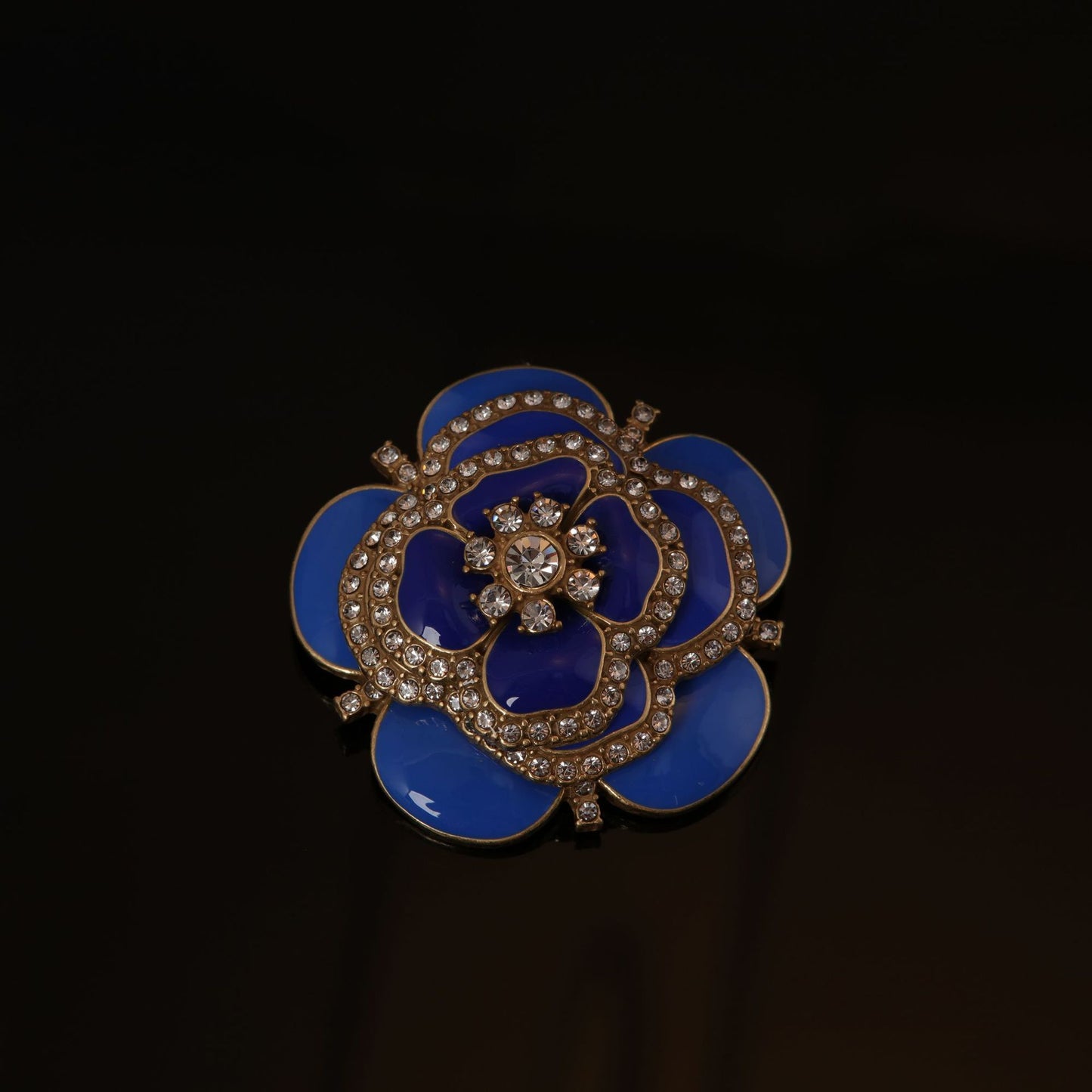 Vintage Enamel Floral Artisan Brooches for Women