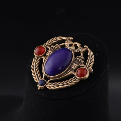 Vintage Geometric Elegant Polished Brooches for Men