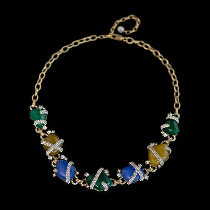 Vintage Floral Chic Elegant Necklace Gift Jewelry