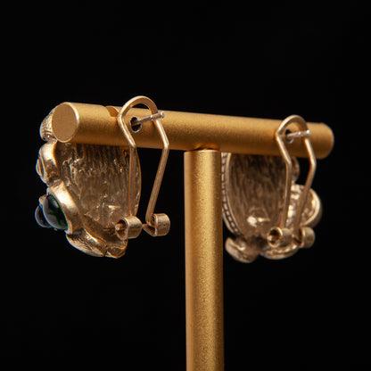 Vintage Natural Stone Luxury Earrings for Ladies