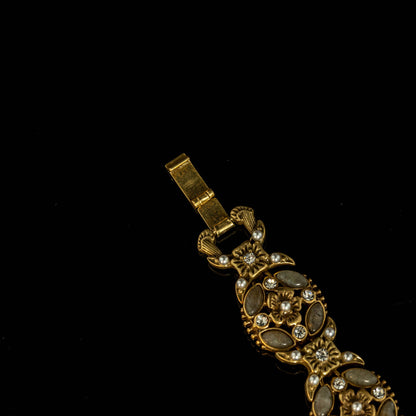 Vintage Natural Stone Floral Chic Bracelet for Men