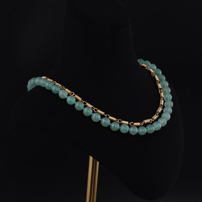 Vintage Geometric Chic Double Layer Necklace Timeless Style