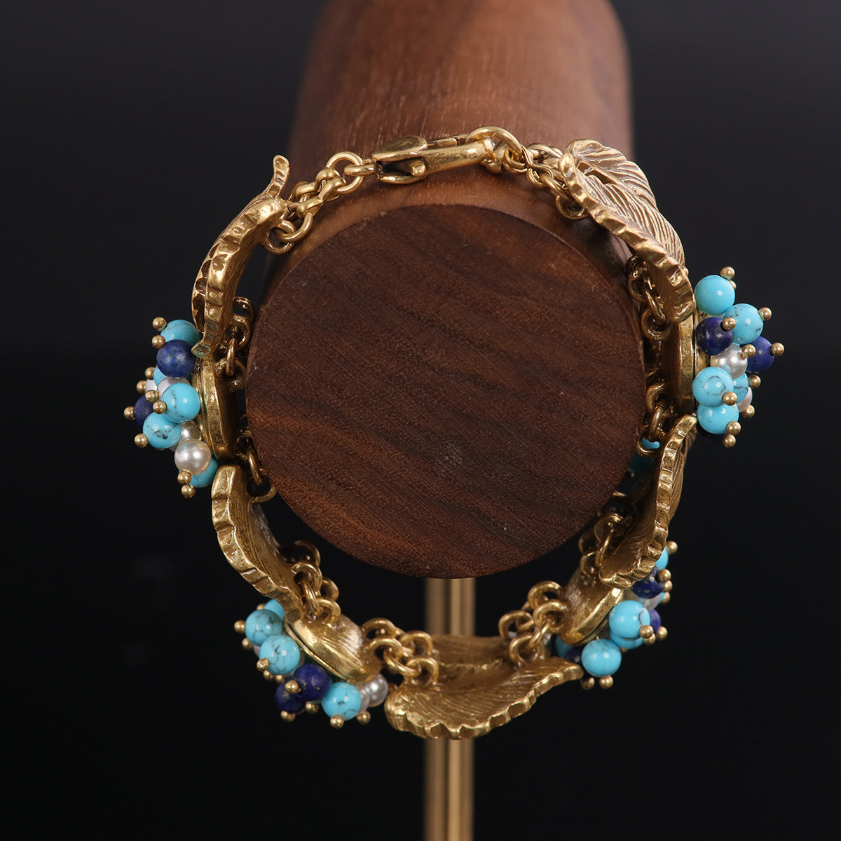 Vintage Leaf Statement Classic Bracelet for Women