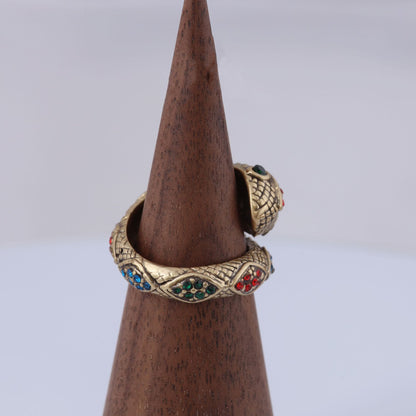 Vintage Elegant Handcrafted Art Deco Open Ring