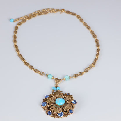 Vintage Artisan Handcrafted Chic Necklace Handcrafted Design