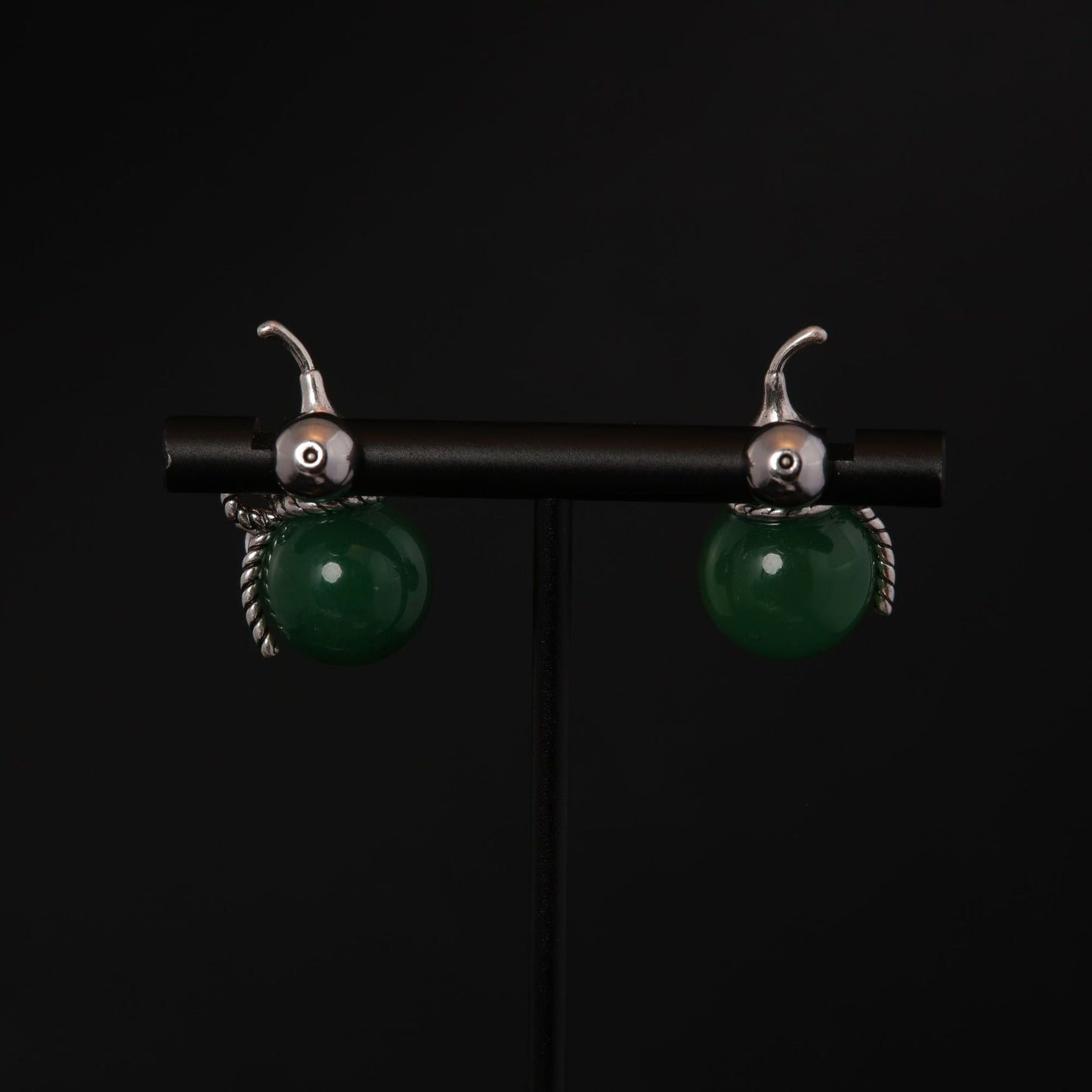 Vintage Agate Timeless Statement Earrings Handcrafted Design