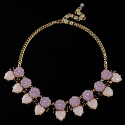 Vintage Luxury Heart Jewelry Set Ornate Designer