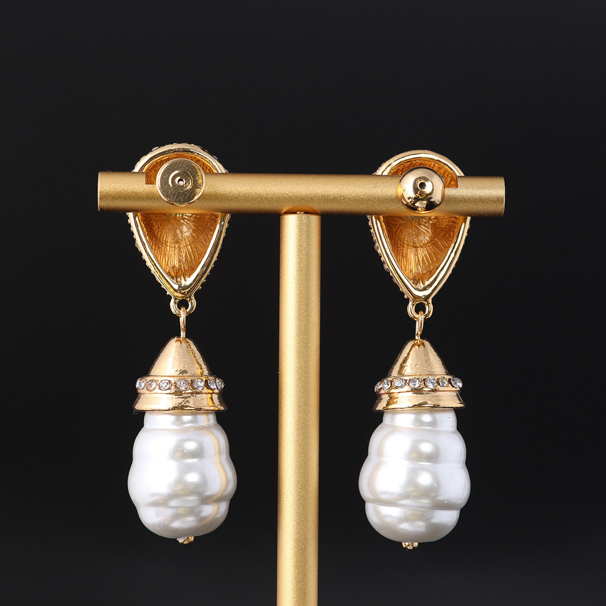 Vintage Cubic Zirconia Artisan Handcrafted Earrings Gift Jewelry