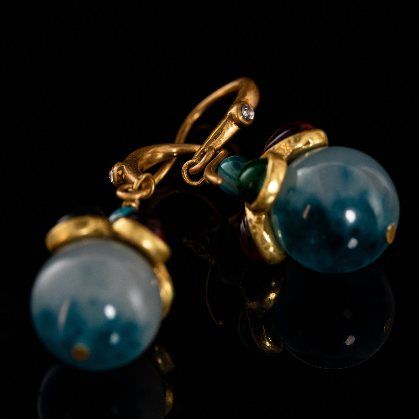 Vintage Jade Luxury Elegant Earrings Timeless Style