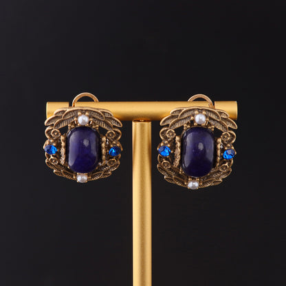 Vintage Geometric Artisan Timeless Earrings Gift Jewelry