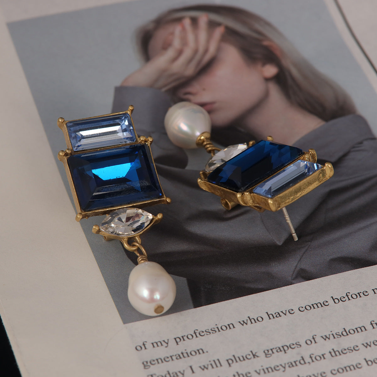 Vintage Pearl Artisan Luxury Earrings Timeless Style