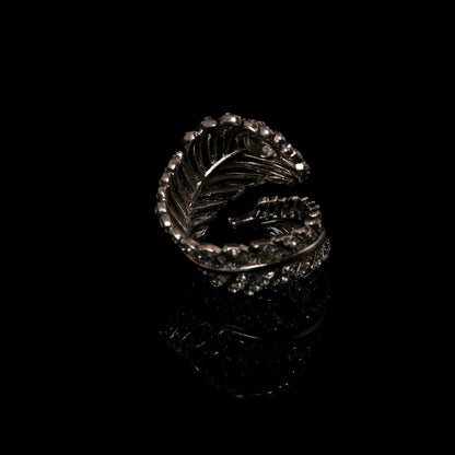 Vintage Geometric Chic Statement Open Ring