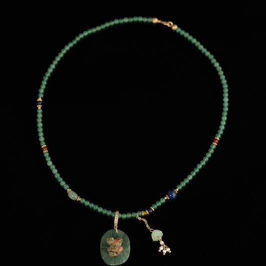 Vintage Jade Refined Chic Necklace Gift Jewelry