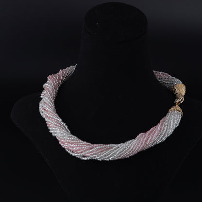 Vintage Geometric Statement Artisan Necklace Timeless Style