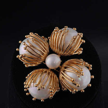 Vintage Geometric Luxury Polished Brooches for Men