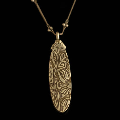 Vintage Natural Stone Geometric Refined Necklace Handcrafted Design