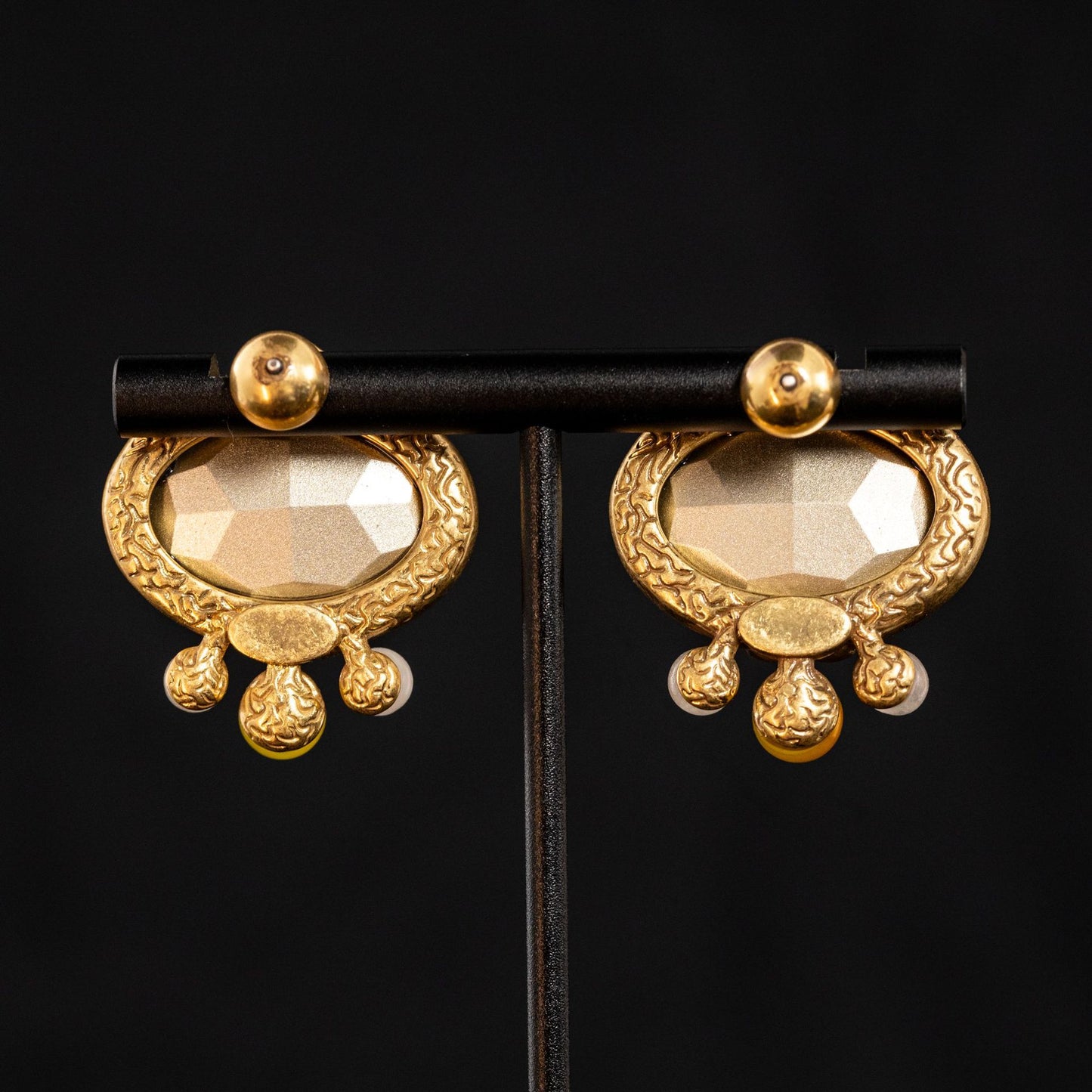 Vintage Crystal Elegant Stone Inlay Earrings for Ladies