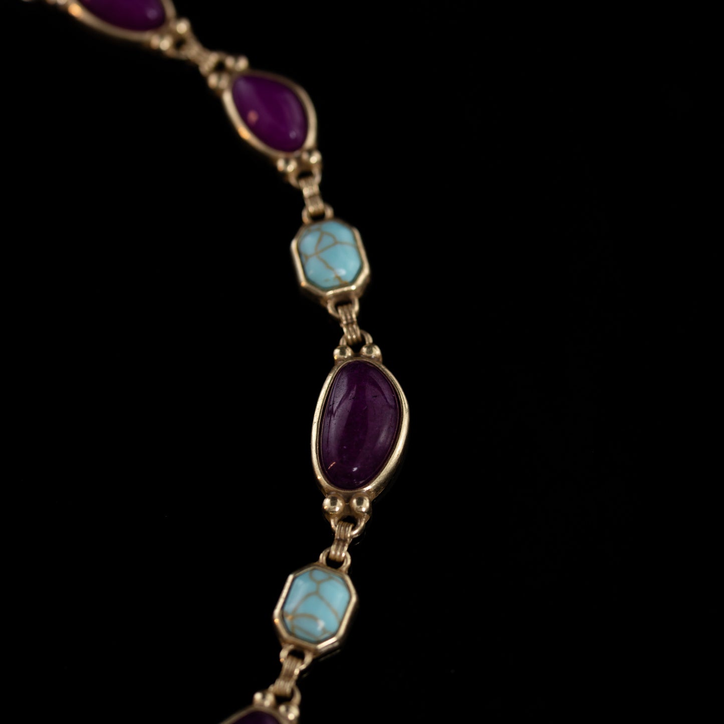 Vintage Natural Stone Artisan Necklace Gift Jewelry