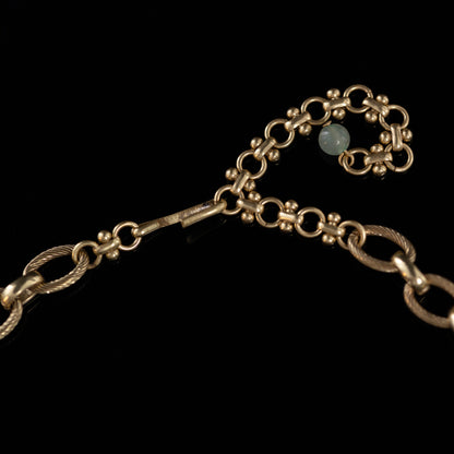 Vintage Refined Stone Inlay Necklace for Ladies