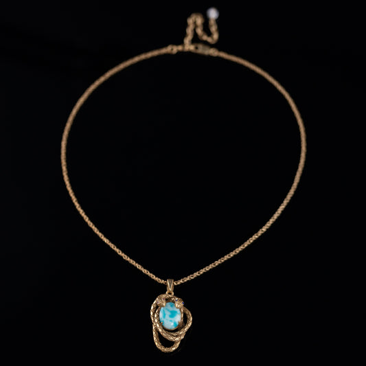 Vintage Natural Stone Luxury Necklace Gift Jewelry