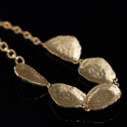 Vintage Refined Stone Inlay Necklace for Ladies