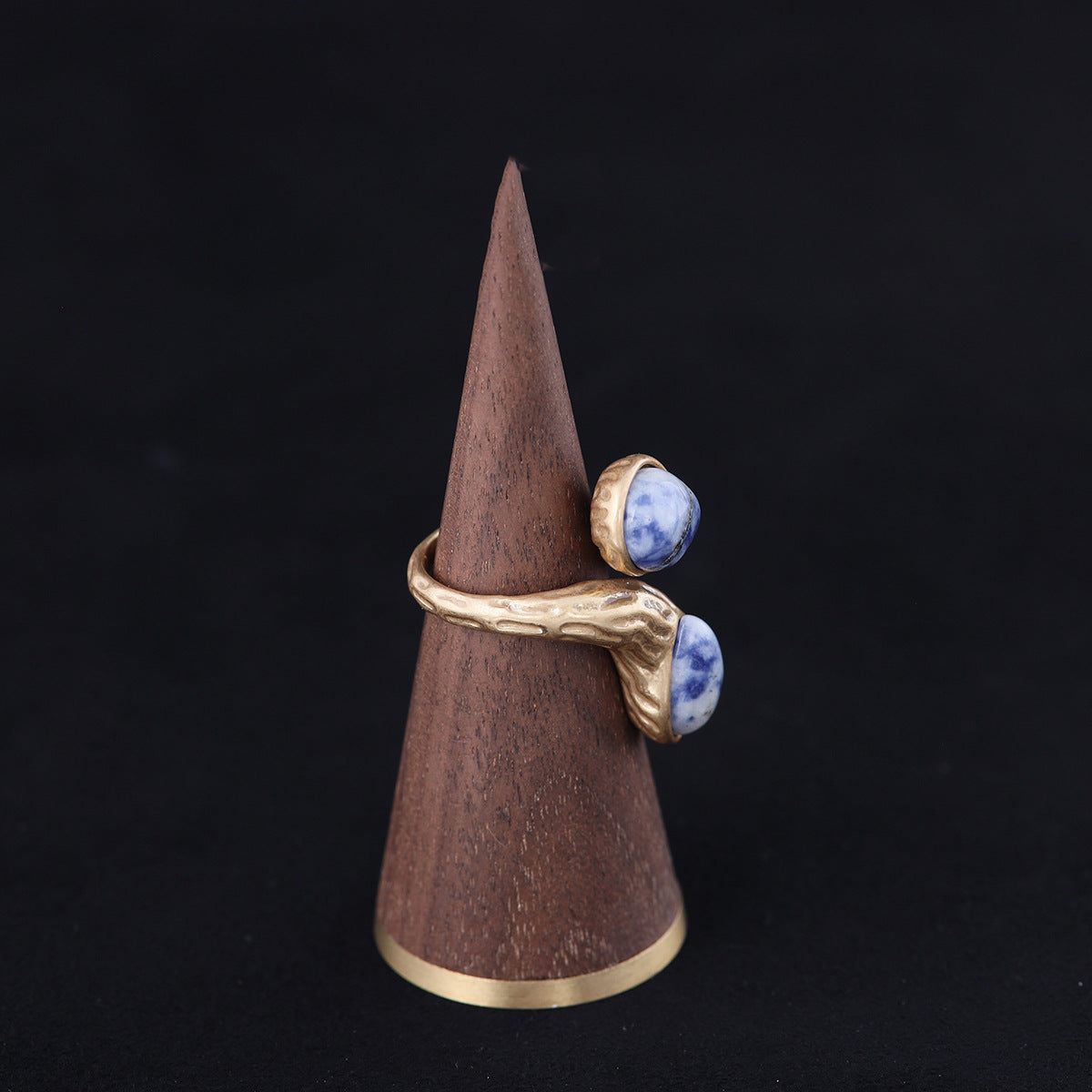 Vintage Enamel Geometric Chic Handcrafted Open Ring Timeless Style