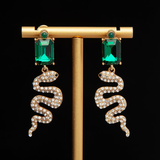 Vintage Crystal Chic Handcrafted Earrings Gift Jewelry