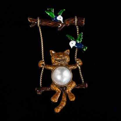 Vintage Cross Artisan Handcrafted Brooches for Men