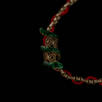 Vintage Enamel Baroque Artisan Handcrafted Bracelet for Women