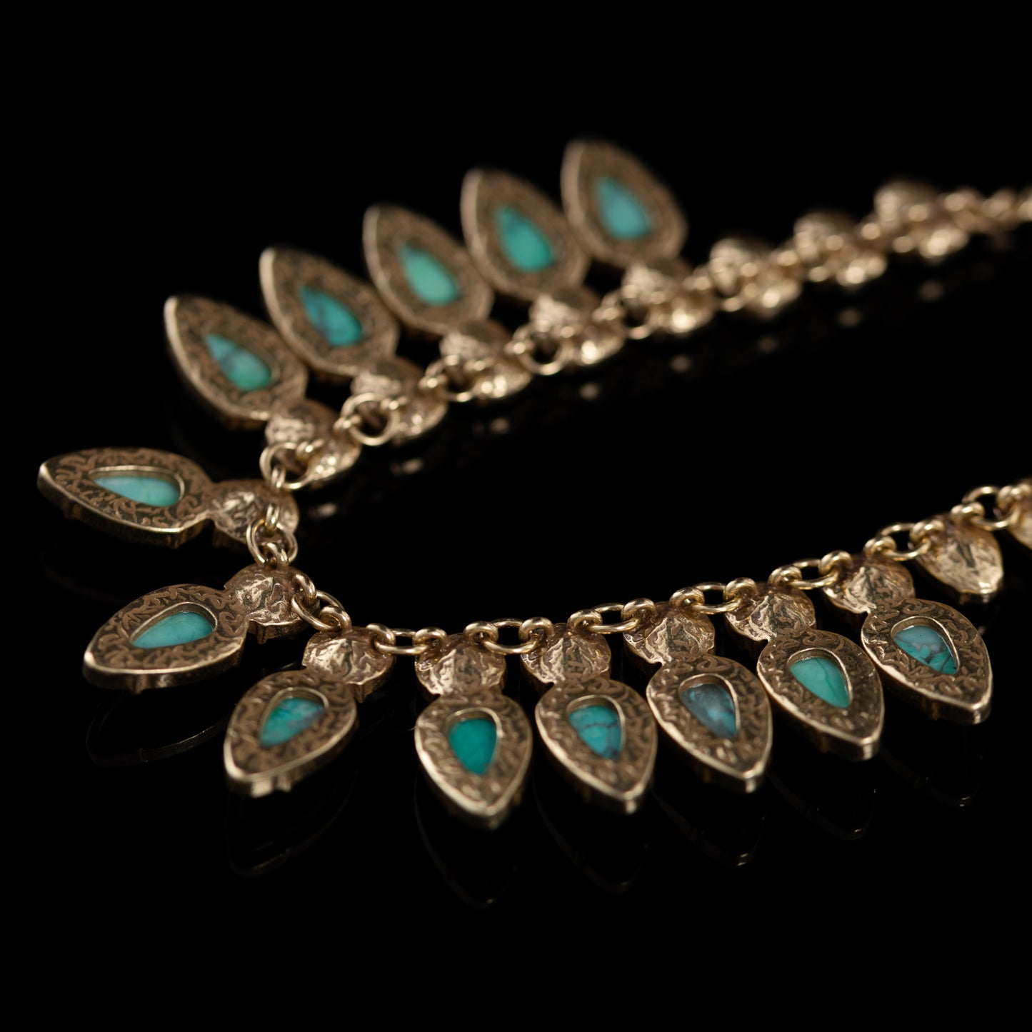 Vintage Natural Stone Classic Handcrafted Necklace Gift Jewelry