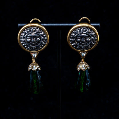 Vintage Glass Elegant Handcrafted Earrings Gift Jewelry