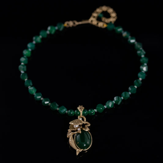Vintage Timeless Handcrafted Elegant Necklace Handcrafted Design
