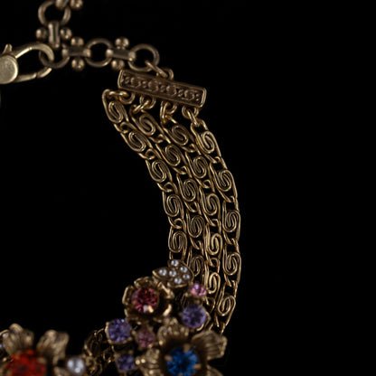 Vintage Crystal Retro Chic Handcrafted Bracelet for Women