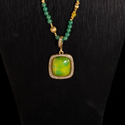 Vintage Natural Stone Chic Necklace for Women