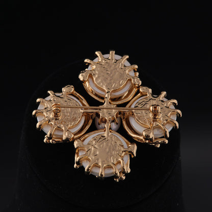 Vintage Geometric Luxury Polished Brooches for Men