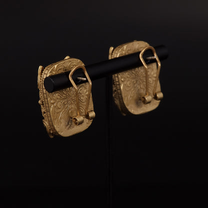 Vintage Natural Stone Geometric Elegant Earrings Gift Jewelry